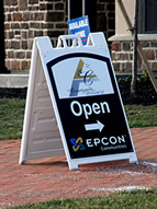 Epcon sidewalk sign