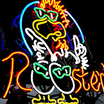 Roosters - Neon Sign Example of a Roosters Restaurant Neon Sign Created By Custom Sign Center of Columbus Ohio