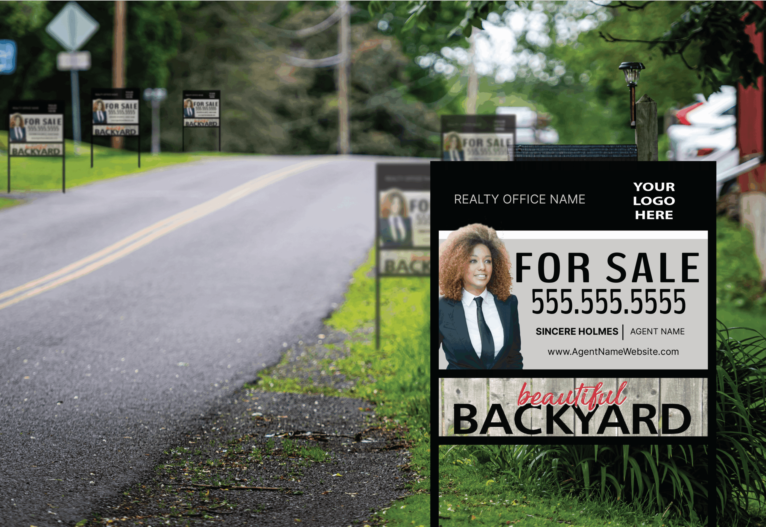 Rule of Thirds Eye-Tracking Heat Map for Sign Layout