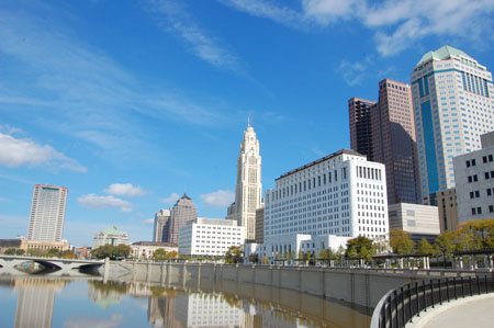 Downtown Columbus Ohio skyline representing the local commercial and zoning environment.