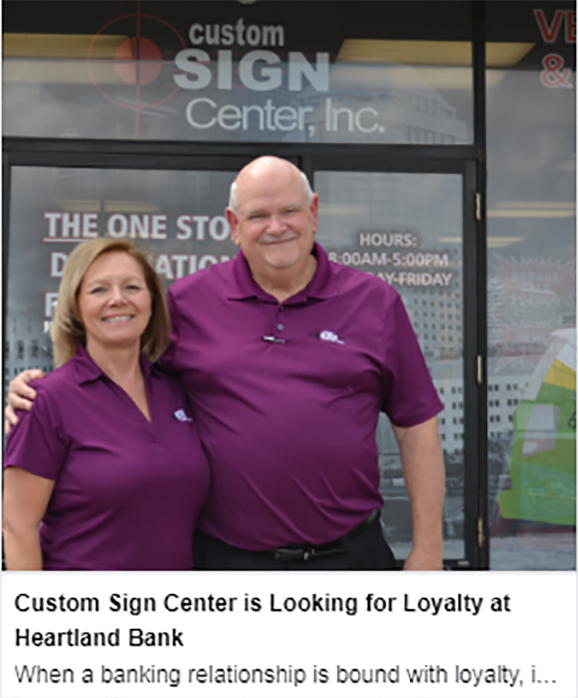 Tim & Judy Sheehy, Custom Sign Center Owners